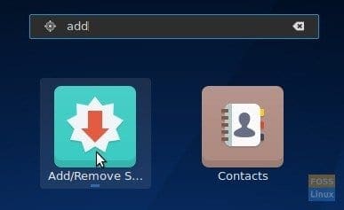 Launch Add/Remove Software