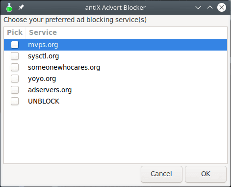 Adblocking Services List