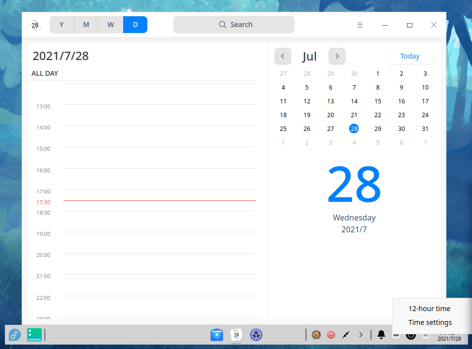 5. dde panel widget datetime