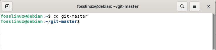 cd git master