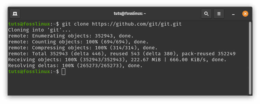 clone git repo