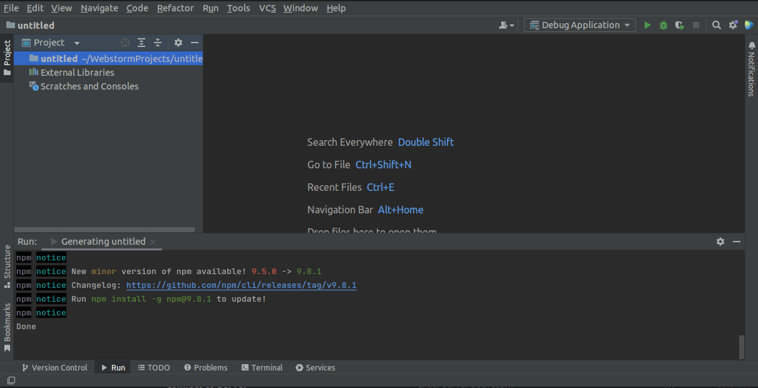 code with webstorm