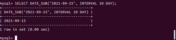 date subtract