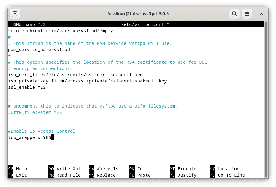 enable ip address control