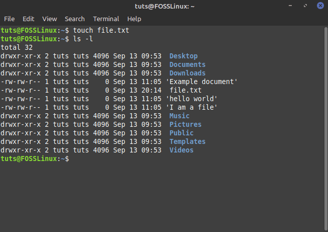 Image-showing-file-permissions-of-new-text-file