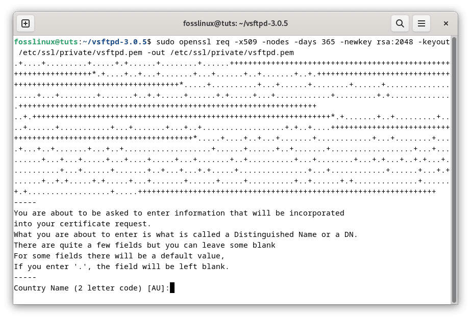 generate ssl certificate