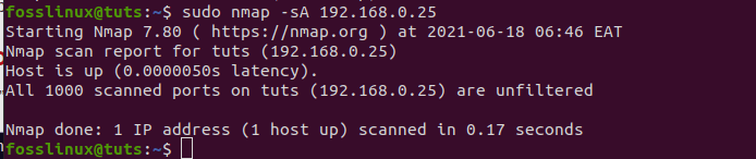 how to detect a firewall using Nmap