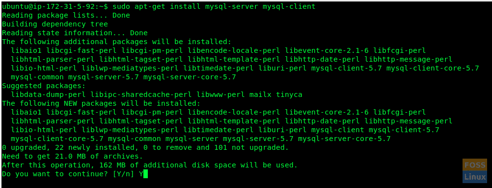 Install MySQL