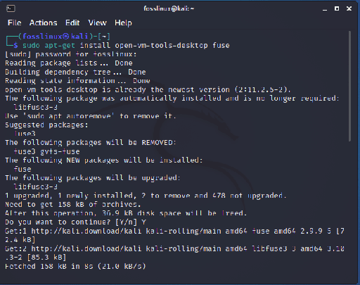 install open vm