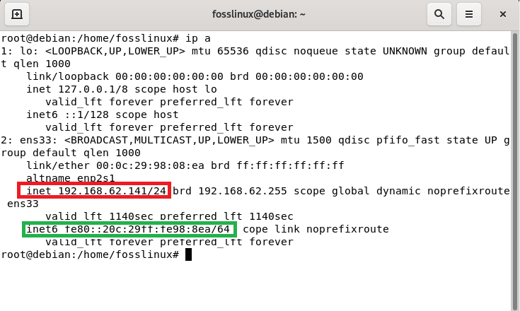 IPv4 and IPv6 added