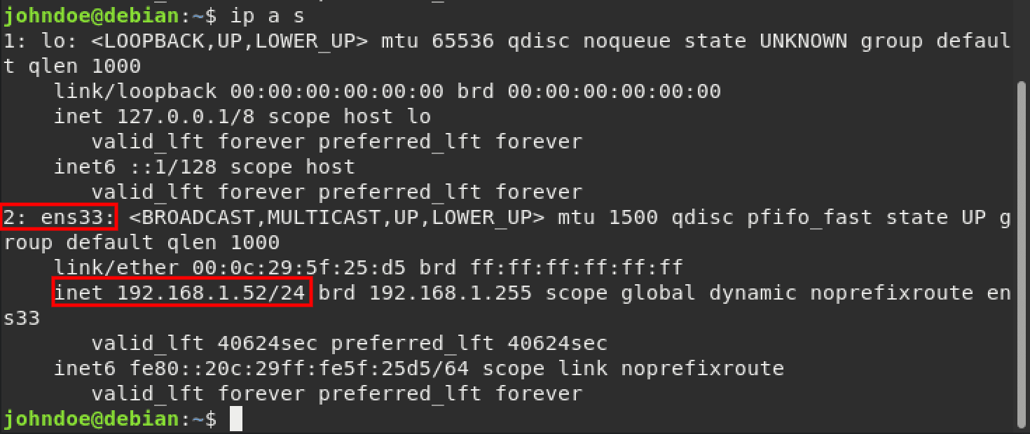 list network interfaces