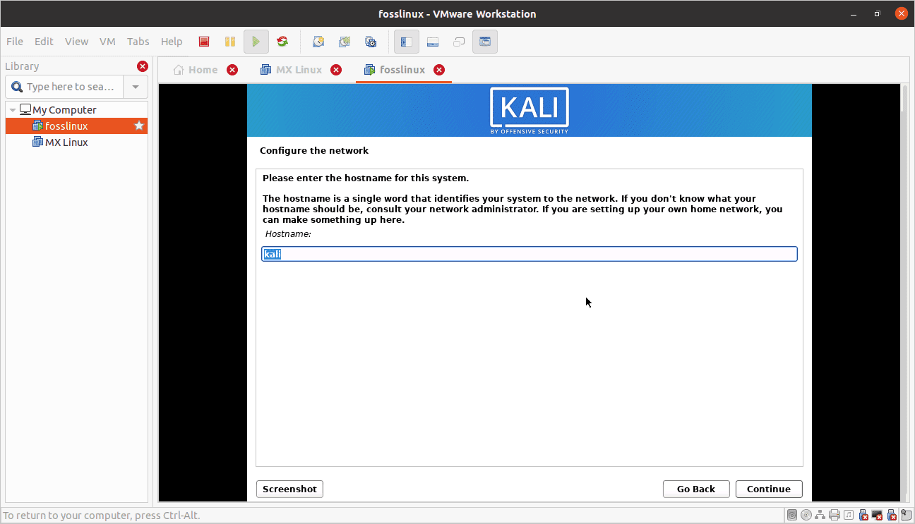 network configuration