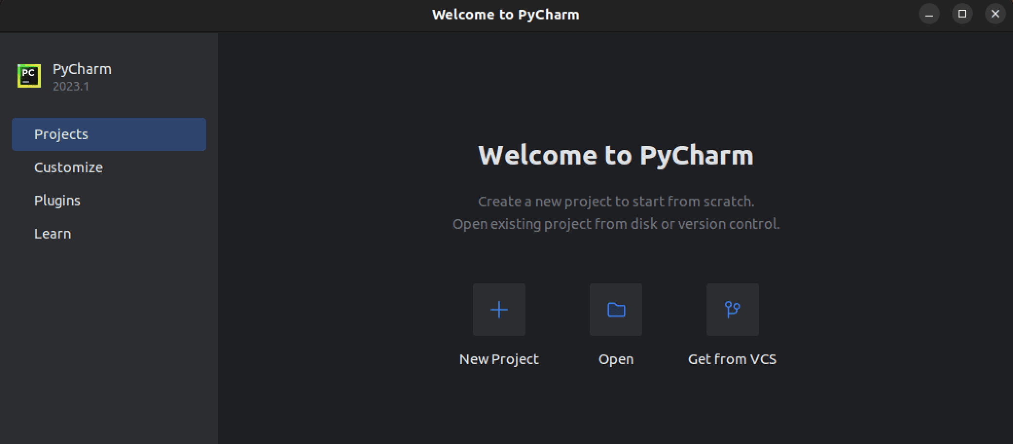 pycharm window