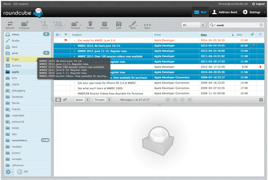 Roundcube email Service