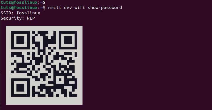 show hotspot name and password