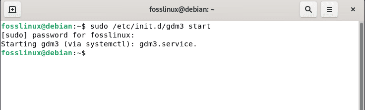 start gnome environment