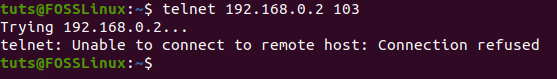 telnet-connection-refused