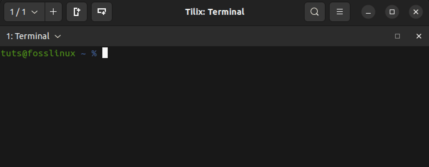 tilix window