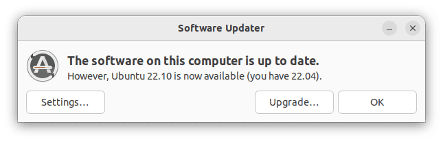 upgrade dialog