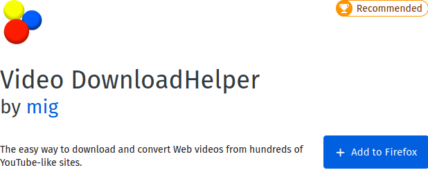 Video DownloadHelper